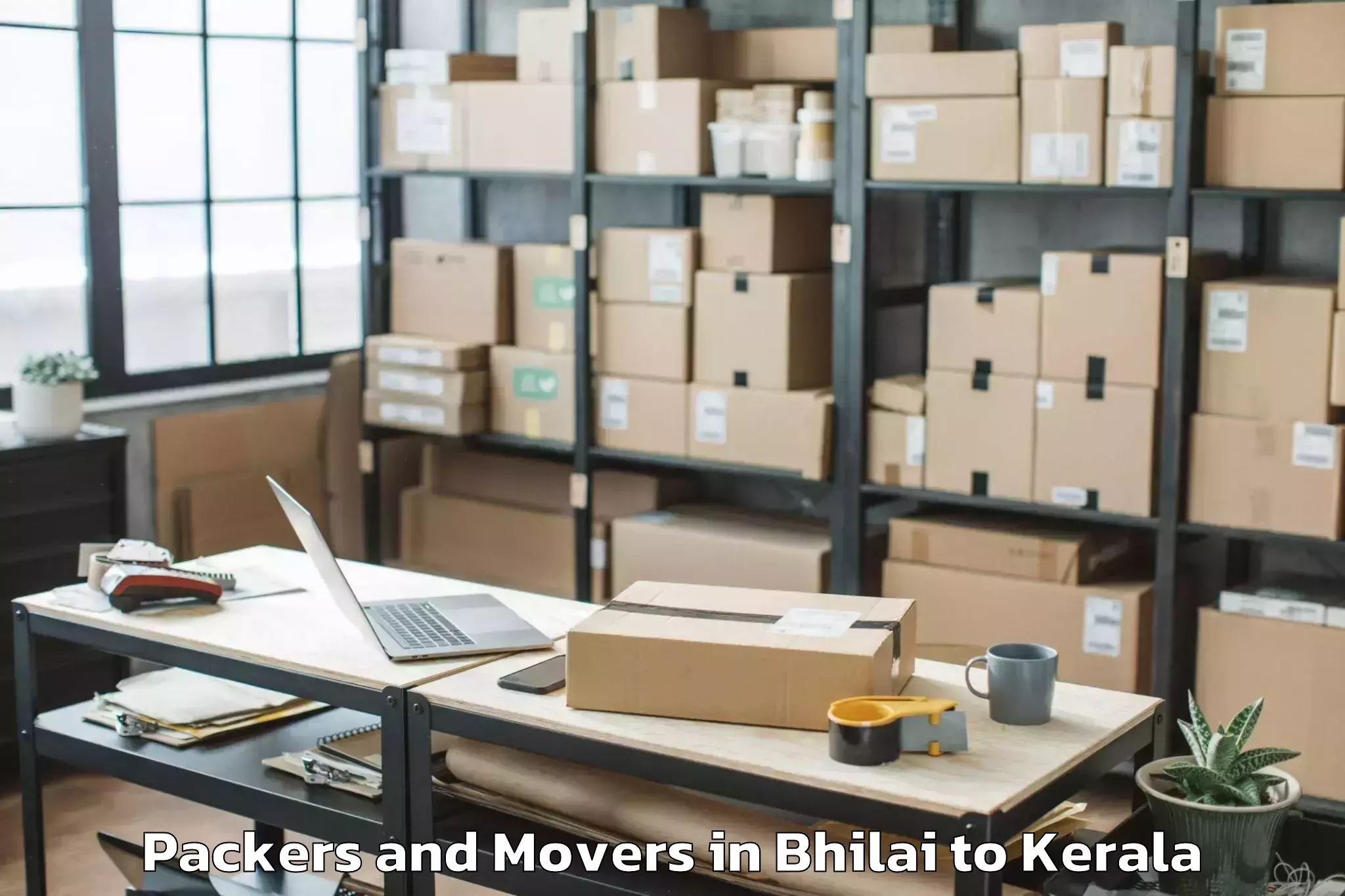 Comprehensive Bhilai to Marayoor Packers And Movers